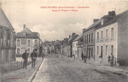 80-CRIEL-SUR-MER- GRANDE RUE , ROUTE DU TREPORT A DIEPPE - Criel Sur Mer