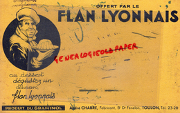 83- TOULON- 69 - LYON - BUVARD FLAN LYONNAIS- ANDRE CHABRE FABRICANT BD DR FENELON- TOULON -PRODUIT DU GRAMINOL - Alimentos