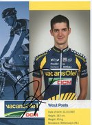 CYCLISME TOUR  DE  FRANCE  Autographe  WOUT POELS - Cycling