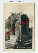 WESTROZEBEKE-Monument-Friedhof-Cimetiere-CARTE Allemande-Guerre 14-18-1 WK-Militaria-BELGIEN-Flandern- - Staden