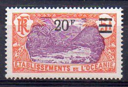 Océanie N° 68a Neuf Avec Légères Adhérences - Variété 'F Sans Point' - Cote Neuf * : 120€ - Unused Stamps