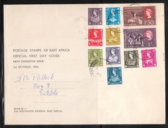 Ostafrika 1960, FDC: Freimarken, Sukkulenten / East Africa 1960, FDC: Definitives, Succulents - Hotel- & Gaststättengewerbe