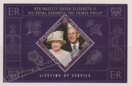 British Indian Ocean 2011 Yvert BF 35, Personalities, Queen Elizabeth II Of England And Prince Philip - MNH - Britisches Territorium Im Indischen Ozean