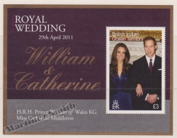 British Indian Ocean 2011 Yvert BF 36, Personalities, Royal Wedding Of Prince William Of Wales & Catherine - MNH - British Indian Ocean Territory (BIOT)