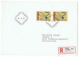 Finnland. Ganzstück Mit Mehrfachfrankatur, Einschreiben, 1965. - Storia Postale