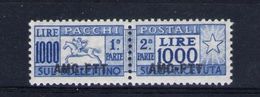 TRIESTE A 1954 PACCHI POSTALI 1000 LIRE CAVALLINO ** MNH - Postpaketen/concessie