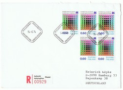 Finnland. Ganzstück Mit Mehrfachfrankatur, Einschreiben, 1974. - Lettres & Documents