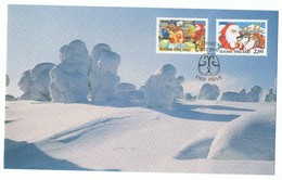 Finnland. Weihnachtskarte 1990. - Cartas & Documentos