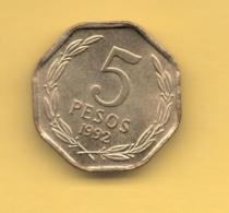 CHILE - 5 Pesos 1992 SC  KM229 - Cile