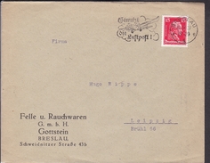 Werbestempel  Breslau " Benutzt Die Luftpost " 1927 - Covers & Documents