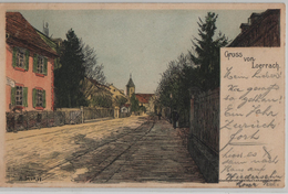 Lörrach - Gruss Von Loerrach - Künstlerkarte Von H. Baur 98 - Lithographie - Lörrach