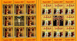 Romania - 2017 - Easter - Mint Stamp Sheets Set - Unused Stamps