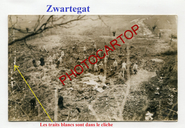 ZWARTEGAT-Cratere D'OBUS-Granatloch-Carte Photo Allemande-Guerre 14-18-1 WK-BELGIEN-Flandern-Militaria- - Houthulst