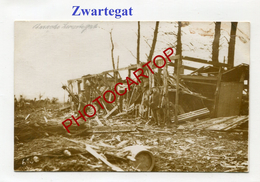 ZWARTEGAT-Baraques-Lager-Carte Photo Allemande-Guerre 14-18-1 WK-BELGIEN-Flandern-Militaria- - Houthulst