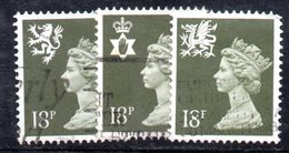 R1532 - GRAN BRETAGNA 1987, Regionali Serie Catalogo Unificato 1253/1255  Usata - Non Classificati