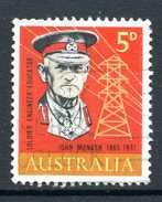 Australia 1965 Birth Centenary Of General Sir John Monash Used - Usados