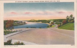 Massachusetts Cape Cod Scenic Highway Looking Toward Bourne Bridge - Cape Cod