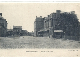 NORD - 59 - SOLESMES - Place De La Gare - Solesmes