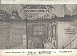 NORD - 59 - SOLESMES -Cidrerie Cartegnie Frères - Les Cuves En Ciment Verre - Solesmes