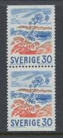 Sweden 1967 Facit # 614 BB-pair, Definitive Stamps 30 öre, MNH (**) - Neufs