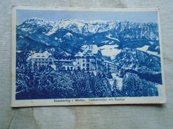 D148449  Austria   Semmering I.Winter Südbahnhotel Mit Raxalpe  1920's  Eugen Von Gundelfingen - Semmering