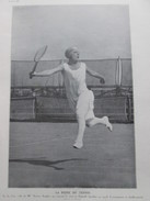 Suzanne Lenglen La Reine Du TENNIS 1926 - Other & Unclassified