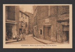 Delcampe - DF / 34 HÉRAULT / PÉZENAS / MAISON DU BARBIER GÉLY, L'AMI DE MOLIÈRE / ANIMÉE - Pezenas