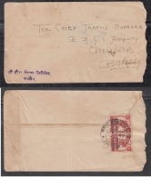 Gwalior 1949  KG VI Stamps Franked Cover Ujjain To Bombay  # 94498  Inde Indien India - Gwalior