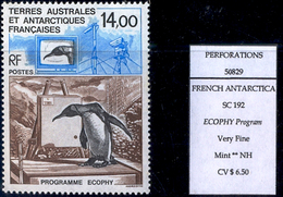 POLAR PHILATELY-ECOPHY PROGRAMME-PENGUINS-TAAF-MNH-H1-51 - Forschungsprogramme