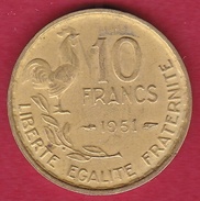 France 10 Francs Guiraud 1951 - SUP - Other & Unclassified
