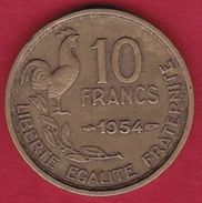 France 10 Francs Guiraud 1954 - Andere & Zonder Classificatie