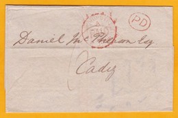 1869 - Enveloppe De Londres, GB Vers Cadiz, Espagne - Via France - Cachet à Date D' Arrivée - Marcophilie