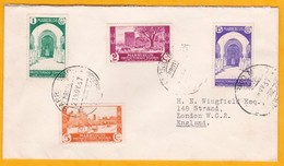 1937 - Enveloppe De Tetouan (Barrio Moro) , Maroc Espagnol Vers Londres, Grande Bretagne - Affrt à 23 C - Marruecos Español