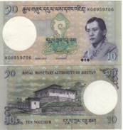 BHUTAN  10 Ngultrum  P29b   DATED 2013    UNC - Bhután