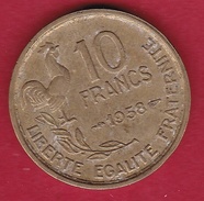 France 10 Francs Guiraud 1958 - SUP - Andere & Zonder Classificatie