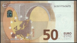 50 EURO ITALIA  SC  S008  - DRAGHI   UNC - 50 Euro