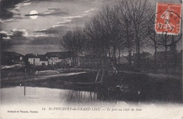 CPA - N° 19 - Dept 44 - SAINT PHILBERT DE GRAND LIEU - Le Port Au Clair De Lune - Saint-Philbert-de-Grand-Lieu