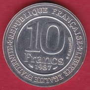 France 10 Francs Hugues Capet - Argent - BU - 1987 - Autres & Non Classés