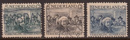 Netherlands 1930 Cancelled, Sc# B41-B43, Mi 233-235 - Gebraucht