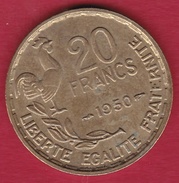 France 20 Francs G. Guiraud - 1950 - 3 Faucilles - SUP - Andere & Zonder Classificatie