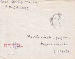 5118FM- FREE MILITARY CORRESPONDENCE, COVER, 1979, TURKEY - Covers & Documents