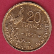 France 20 Francs G. Guiraud - 1951 - SUP - L. 20 Francs