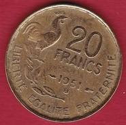 France 20 Francs G. Guiraud - 1951 B - Andere & Zonder Classificatie