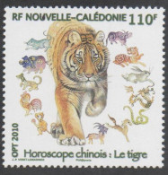 Nelle CALEDONIE - Année Lunaire Chinoise Du Tigre : Tigre Entouré Des Animaux Du Zodiaque Chinois - - Ongebruikt