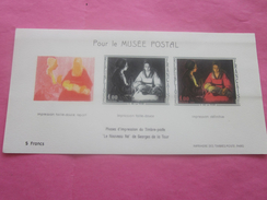 ÉPREUVE-Pour Le Musée Postal Phases Impressions"Le Nouveau Né" De Georges De La Tour émis Imprimerie Timbre Poste France - Autres & Non Classés