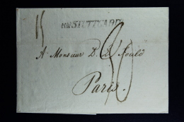 Germany:  Cover  R 2 Stuttgard -> Paris  Bre 8 An 14 3 Cercles France 1805 - Precursores