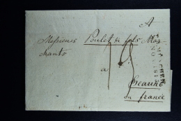 Germany:  Complete Letter  Munchen -> Beaune France   1815 - Préphilatélie