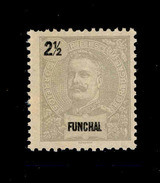 ! ! Funchal - 1897 D. Carlos 2 1/2 R - Af. 13 - No Gum - Funchal