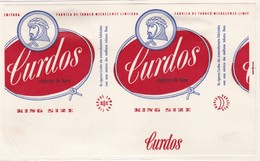 PORTUGAL AÇORES AZORES TOBACCO LABEL - CURDOS - FABRICA DE TABACOS MICAELENSE - Andere & Zonder Classificatie