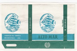 PORTUGAL AÇORES AZORES TOBACCO LABEL - ALTO MAR   - FABRICA DE TABACOS MICAELENSE - Sonstige & Ohne Zuordnung